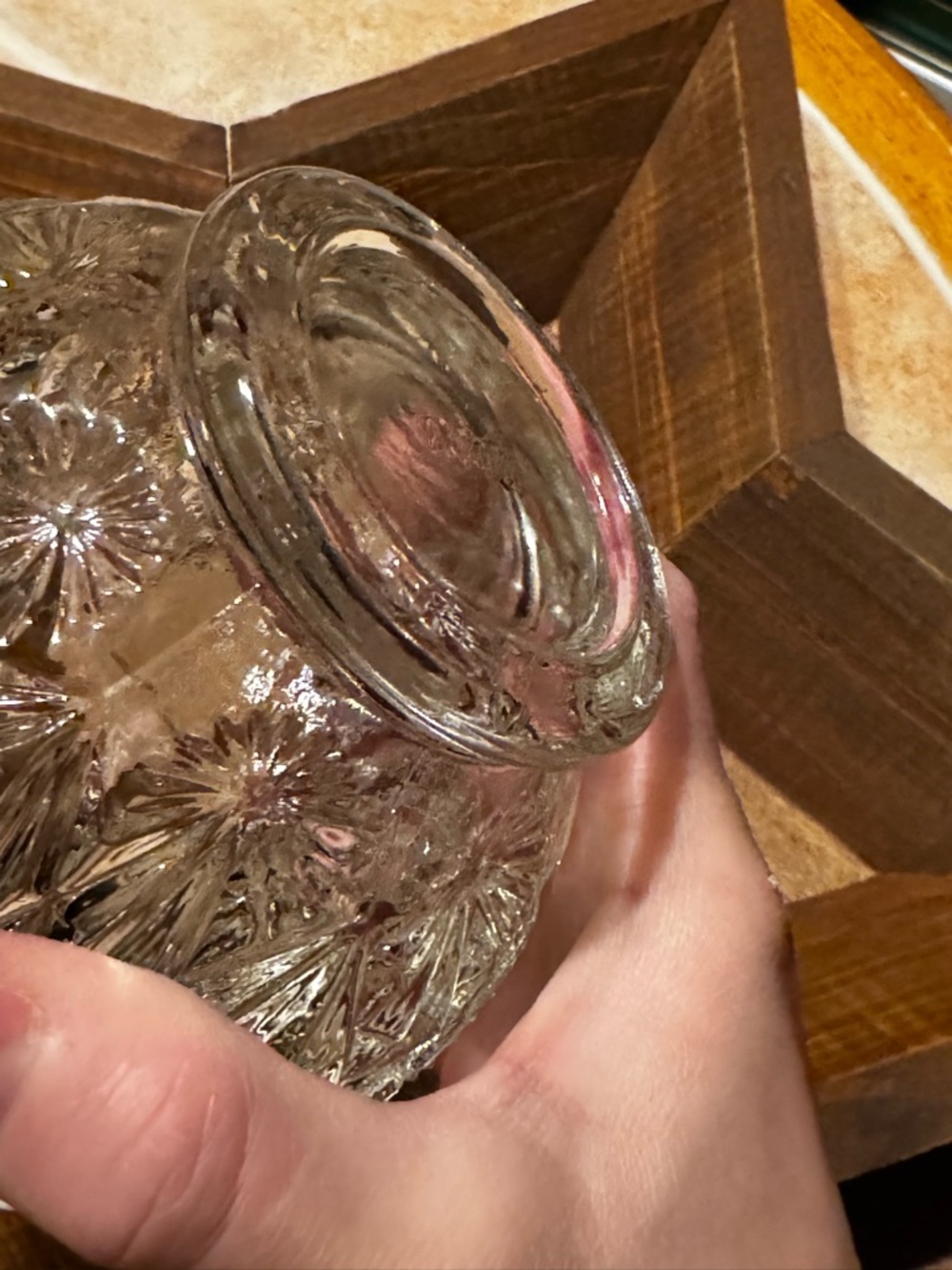 Avon VTG Crystal Glow Candle Holder✨ - Picture 4 of 9